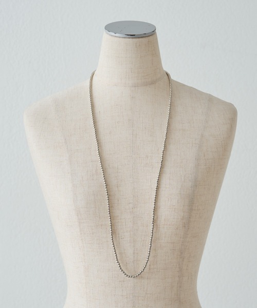 PUAL CE CIN(ピュアルセシン)の「2WAYボールチェーンネックレス(ネックレス・レディース・シルバー・FREE)」の2枚目の写真