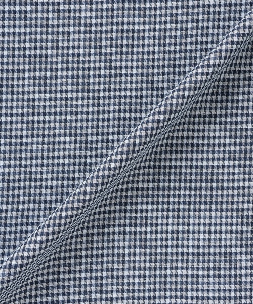 TOKYO SHIRTS(トウキョウシャツ)の「【Pitta Re:)】ふわっとガーゼシャツ レギュラーシルエット 七分袖 綿100% レディース カジュアルシャツ(シャツ/ブラウス・レディース・ネイビー・M/S/L/LL)」の5枚目の写真