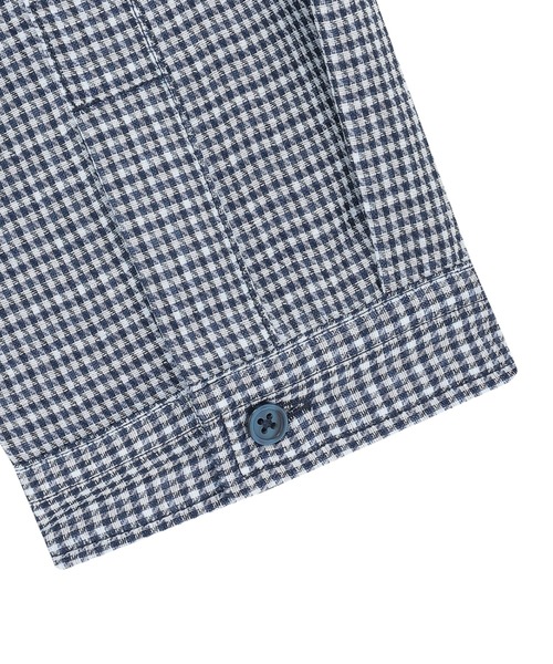 TOKYO SHIRTS(トウキョウシャツ)の「【Pitta Re:)】ふわっとガーゼシャツ レギュラーシルエット 七分袖 綿100% レディース カジュアルシャツ(シャツ/ブラウス・レディース・ネイビー・M/S/L/LL)」の4枚目の写真