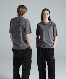 Y-3 MERCEDES - AMG PETRONAS FORMULA 1 TEAM LOGO STACK SHORT SLEEVE TEE