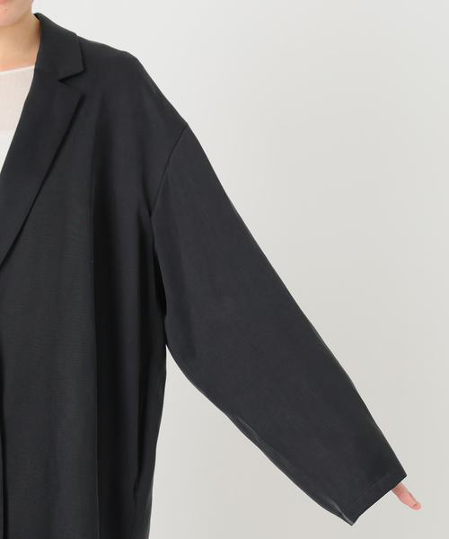 plage（プラージュ）の「fibril linen混 relax ジャケット（テーラードジャケット・レディース・ブラック/ベージュ・38/36）」の4枚目の写真