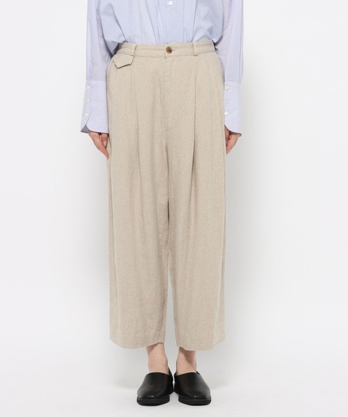 studio CLIP（スタディオクリップ）の「【SUNAOKUWAHARA】リネンコクーンタックパンツ（その他パンツ・レディース・ベージュ/カーキ/ブラック・FREE）」の16枚目の写真