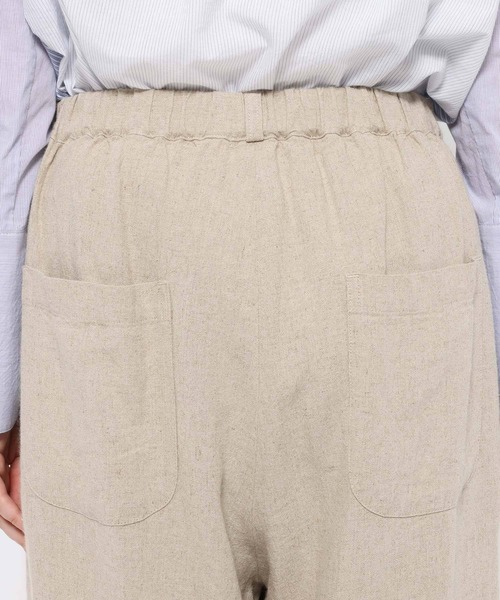 studio CLIP（スタディオクリップ）の「【SUNAOKUWAHARA】リネンコクーンタックパンツ（その他パンツ・レディース・ベージュ/カーキ/ブラック・FREE）」の19枚目の写真