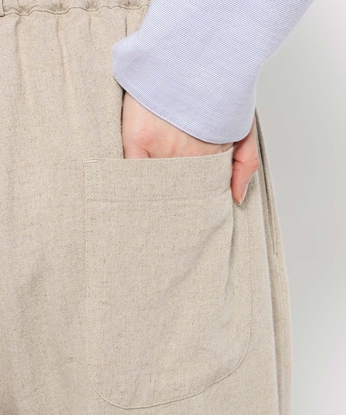 studio CLIP（スタディオクリップ）の「【SUNAOKUWAHARA】リネンコクーンタックパンツ（その他パンツ・レディース・ベージュ/カーキ/ブラック・FREE）」の20枚目の写真