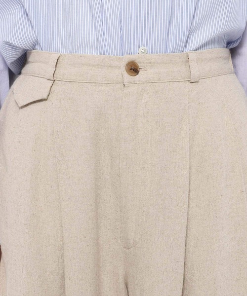 studio CLIP（スタディオクリップ）の「【SUNAOKUWAHARA】リネンコクーンタックパンツ（その他パンツ・レディース・ベージュ/カーキ/ブラック・FREE）」の21枚目の写真