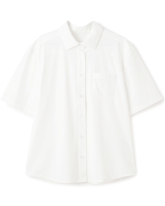 nagonstans 半袖シャツ White stand shirt（シャツ/ブラウス）｜nagonstans（ナゴンスタンス）の