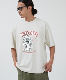 Woods（ウッズ）の「【WOODS】別注 プリント 半袖Tシャツ（Tシャツ/カットソー）」