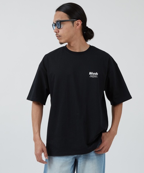 Woods（ウッズ）の「【WOODS】別注 プリント 半袖Tシャツ（Tシャツ/カットソー・メンズ・ライトグレー系1/ホワイト系/ブラック/ライトグレー/ホワイト/ブラック系1/カーキ系/ブラック系/ホワイト系1・X-LARGE/LARGE/MEDIUM/SMALL）」の12枚目の写真