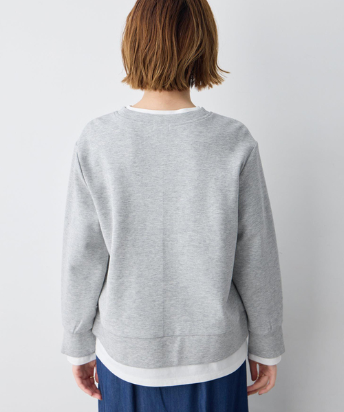 Petit Honfleur(プチオンフルール)の「レイヤード風スウェットプルオーバー(Tシャツ/カットソー・レディース・グレー/ネイビー・M/L)」の20枚目の写真