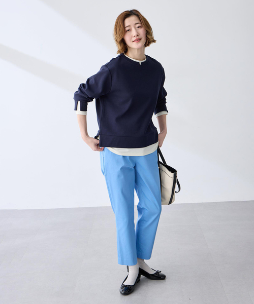 Petit Honfleur(プチオンフルール)の「レイヤード風スウェットプルオーバー(Tシャツ/カットソー・レディース・グレー/ネイビー・M/L)」の16枚目の写真