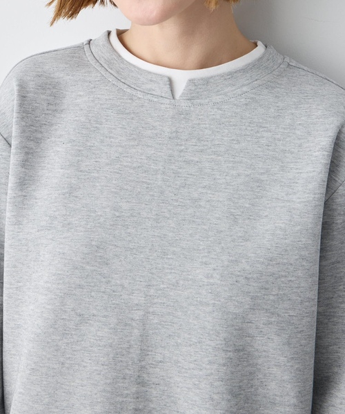 Petit Honfleur(プチオンフルール)の「レイヤード風スウェットプルオーバー(Tシャツ/カットソー・レディース・グレー/ネイビー・M/L)」の13枚目の写真
