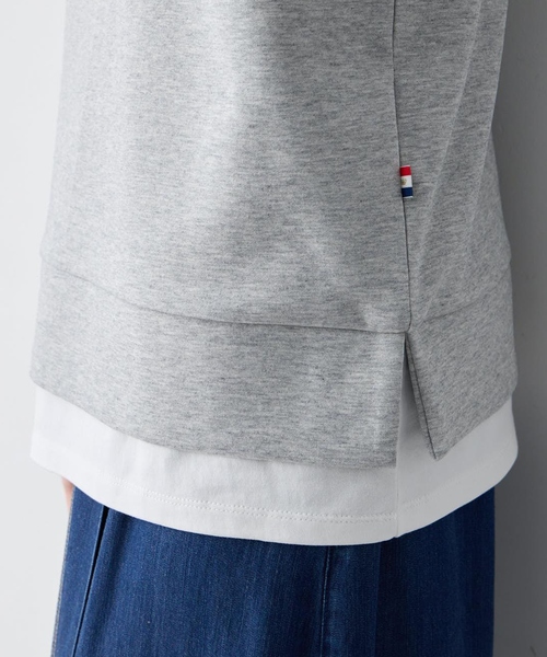 Petit Honfleur(プチオンフルール)の「レイヤード風スウェットプルオーバー(Tシャツ/カットソー・レディース・グレー/ネイビー・M/L)」の11枚目の写真