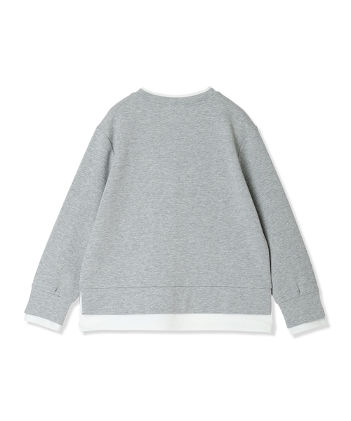 Petit Honfleur(プチオンフルール)の「レイヤード風スウェットプルオーバー(Tシャツ/カットソー・レディース・グレー/ネイビー・M/L)」の9枚目の写真