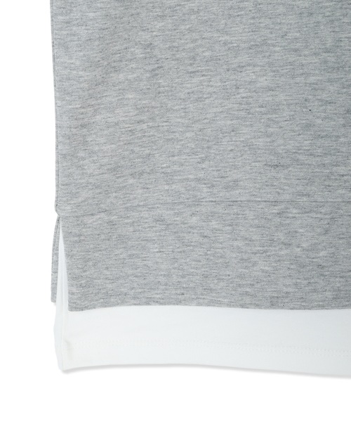 Petit Honfleur(プチオンフルール)の「レイヤード風スウェットプルオーバー(Tシャツ/カットソー・レディース・グレー/ネイビー・M/L)」の6枚目の写真