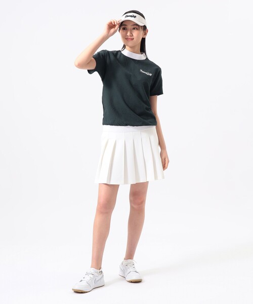 BEAMS GOLF(ビームスゴルフ)の「ORANGE LABEL / ドットエア(R) モックネック カットソー(吸水速乾)(スウェット・レディース・サックスブルー/その他/ネイビー・SMALL/MEDIUM/LARGE)」の17枚目の写真