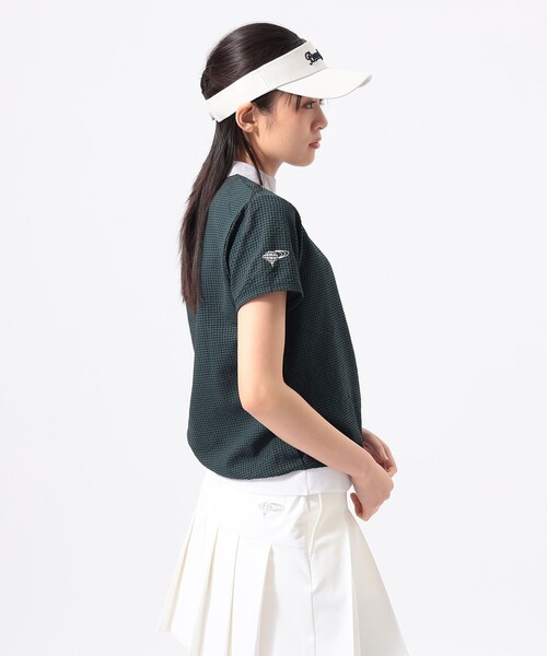 BEAMS GOLF(ビームスゴルフ)の「ORANGE LABEL / ドットエア(R) モックネック カットソー(吸水速乾)(スウェット・レディース・サックスブルー/その他/ネイビー・SMALL/MEDIUM/LARGE)」の19枚目の写真