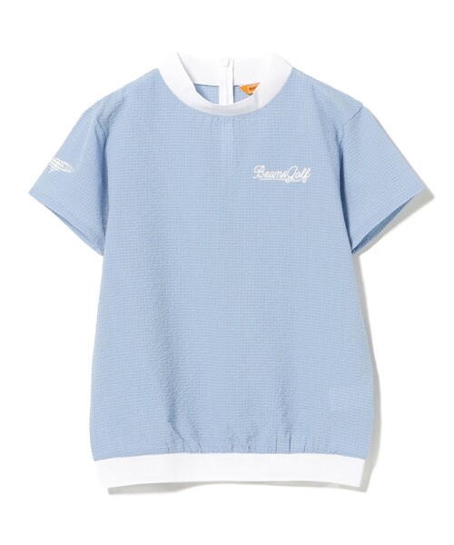 BEAMS GOLF(ビームスゴルフ)の「ORANGE LABEL / ドットエア(R) モックネック カットソー(吸水速乾)(スウェット・レディース・サックスブルー/その他/ネイビー・SMALL/MEDIUM/LARGE)」の20枚目の写真