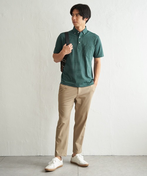 IKKA LOUNGE(イッカラウンジ)の「【MonoMax × 小泉孝太郎】アーバンDRY冷感スイスボタンダウンポロシャツ「小泉孝太郎さん着用モデル」(ポロシャツ・メンズ・ダークネイビー/ネイビー/チャコール/グリーン/ホワイト/ライトブルー・L/M/XL/S)」の21枚目の写真