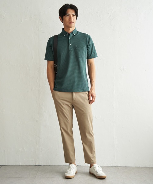 IKKA LOUNGE(イッカラウンジ)の「【MonoMax × 小泉孝太郎】アーバンDRY冷感スイスボタンダウンポロシャツ「小泉孝太郎さん着用モデル」(ポロシャツ・メンズ・ダークネイビー/ネイビー/チャコール/グリーン/ホワイト/ライトブルー・L/M/XL/S)」の20枚目の写真