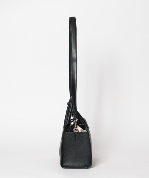 Andemiu（アンデミュウ）の「スクエアキンチャクバッグ656629（トートバッグ・レディース・ブラック/ブラウン/ホワイト・FREE）」の11枚目の写真