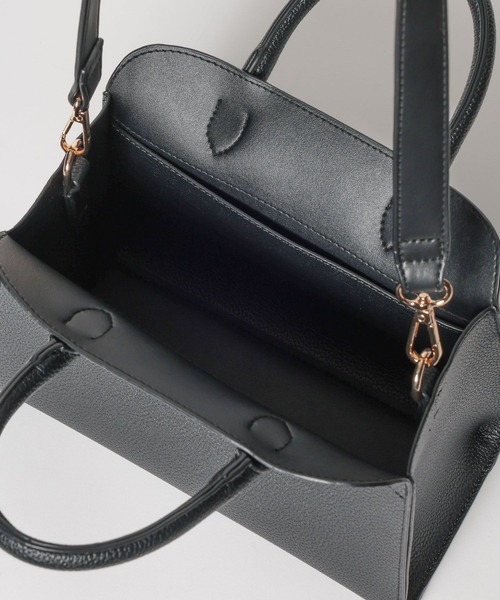 Andemiu（アンデミュウ）の「スクエアキンチャクバッグ656629（トートバッグ・レディース・ブラック/ブラウン/ホワイト・FREE）」の18枚目の写真