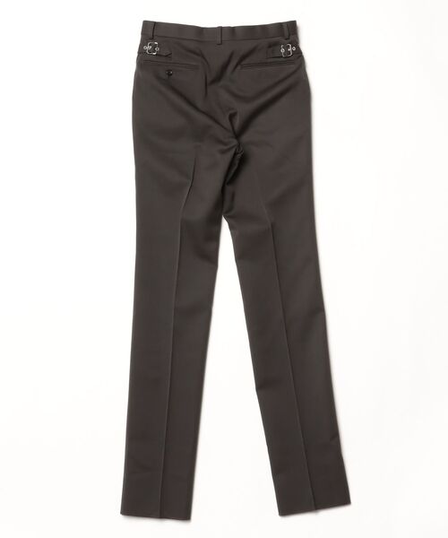 JOHN LAWRENCE SULLIVAN(ジョンローレンスサリバン)の「WOOL DOBBY SIDE STRAP TROUSERS(スラックス・メンズ・ブラック/ブラウン・46/44)」の5枚目の写真