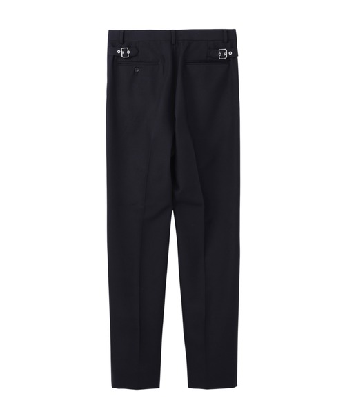 JOHN LAWRENCE SULLIVAN(ジョンローレンスサリバン)の「WOOL DOBBY SIDE STRAP TROUSERS(スラックス・メンズ・ブラック/ブラウン・46/44)」の4枚目の写真