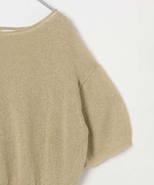 LEPSIM(レプシィム)の「7ゲージペーパーヤーンプルオーバーSS 639474(ニット/セーター・レディース・ベージュ/レッド/ブラック/アイボリー・FREE)」の11枚目の写真