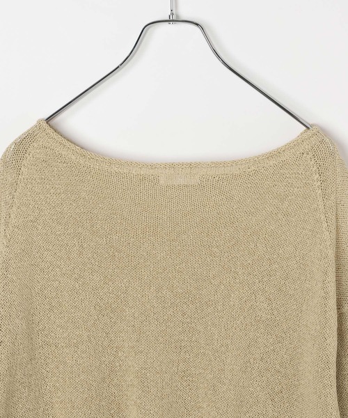 LEPSIM(レプシィム)の「7ゲージペーパーヤーンプルオーバーSS 639474(ニット/セーター・レディース・ベージュ/レッド/ブラック/アイボリー・FREE)」の5枚目の写真