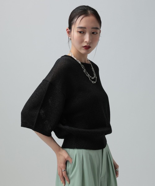 最終sale⭐︎新品✦︎ザヴァージニア❤︎ニット プルオーバー❤︎7分袖 The Virgnia - 最終sale⭐︎新品✦︎ザヴァージニア❤︎ニット プル