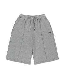 BROWNBREATH（ブラウンブレス）の「TAG TUCK SWEAT SHORTS - MELANGE GREY（その他パンツ）」