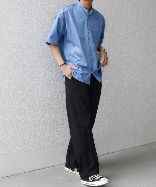 SHIPS any(シップス エニィ)の「SHIPS any:〈ストレッチ〉Primeflex(R) JAPAN MADE バンドカラー ポケット 半袖 シャツ◇(シャツ/ブラウス・メンズ・ホワイト/ブルー/チャコールグレー・LARGE/MEDIUM)」の16枚目の写真