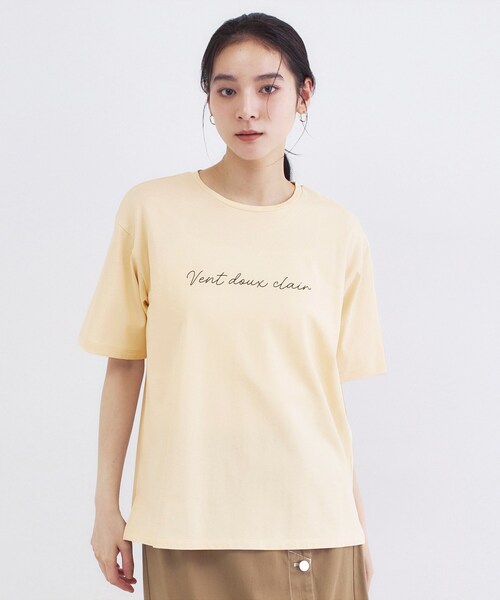 OPAQUE.CLIP（オペークドットクリップ）の「ロゴプリントアソートTシャツ【洗濯機OK】（Tシャツ/カットソー・レディース・ホワイト系1/ホワイト/ナチュラル/チャコールグレー・42/40/38）」の21枚目の写真