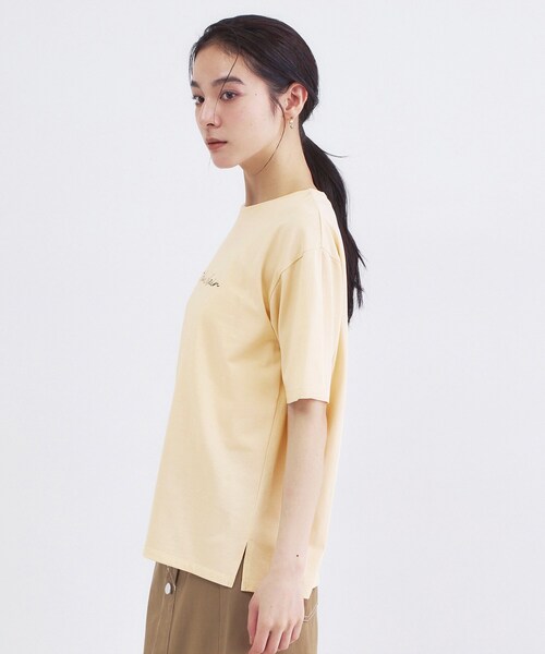 OPAQUE.CLIP（オペークドットクリップ）の「ロゴプリントアソートTシャツ【洗濯機OK】（Tシャツ/カットソー・レディース・ホワイト系1/ホワイト/ナチュラル/チャコールグレー・42/40/38）」の22枚目の写真