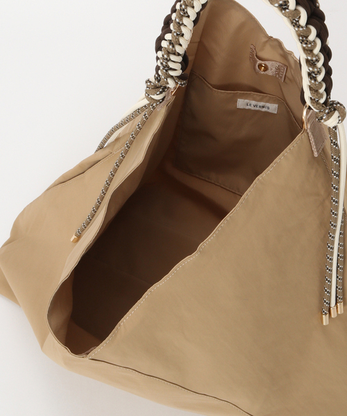 LE TALON（ルタロン）の「LE VELNIS/ルベルニ  パラコードワンハンドルトート（トートバッグ・レディース・ブラック/ベージュ・FREE）」の6枚目の写真