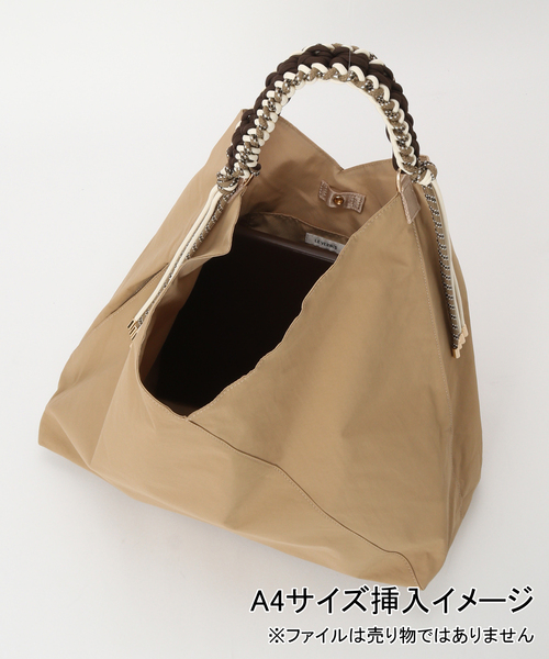 LE TALON（ルタロン）の「LE VELNIS/ルベルニ  パラコードワンハンドルトート（トートバッグ・レディース・ブラック/ベージュ・FREE）」の7枚目の写真