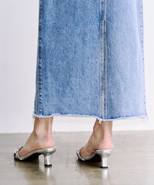 JOSE MOON(ジョゼムーン)の「ZIP DENIM SKIRT/ジップデニムスカート(スカート・レディース・ブラック/ブルー・38/36)」の12枚目の写真