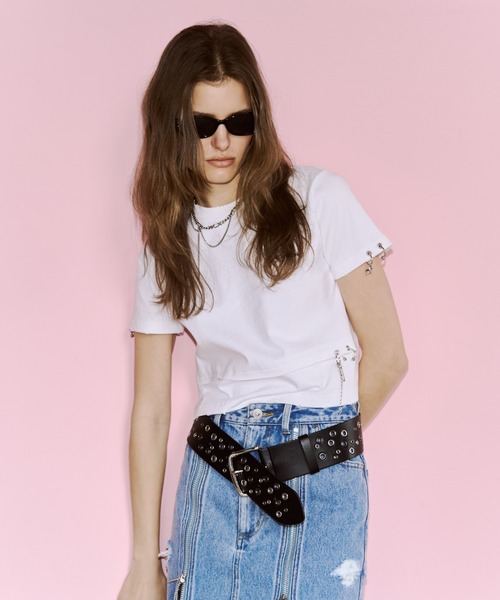 JOSE MOON(ジョゼムーン)の「ZIP DENIM SKIRT/ジップデニムスカート(スカート・レディース・ブラック/ブルー・38/36)」の16枚目の写真
