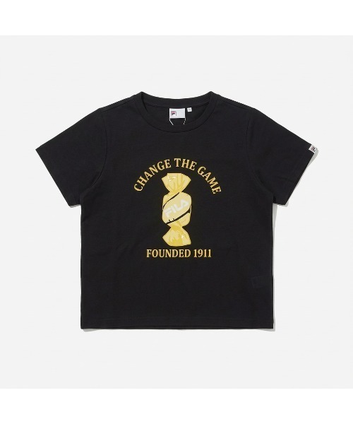 FILA(フィラ)の「S/S T-SHIRTS / グラフィックベイビーTシャツ(Tシャツ/カットソー・レディース・ホワイト/サックスブルー/ブラック・XL/L/M)」の7枚目の写真