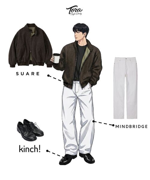 MINDBRIDGE(マインドブリッジ)の「ワイドホワイトデニムパンツ(デニムパンツ・メンズ・ホワイト・32/30/29)」の9枚目の写真
