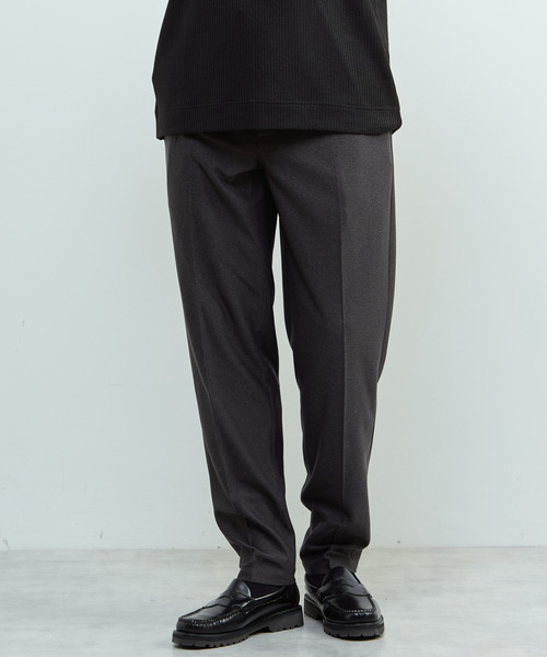 MEN'S MELROSE(メンズメルローズ)の「トラベストジャージイージーパンツ(セットアップ可)(スラックス・メンズ・ブラック/ブラウン/グレー・3/2/4)」の2枚目の写真