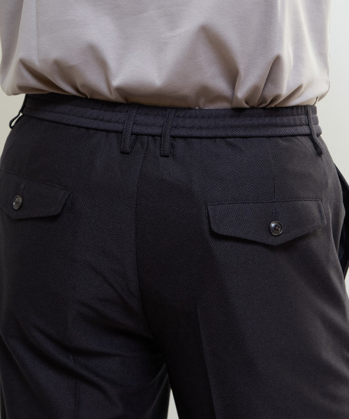 MEN'S MELROSE(メンズメルローズ)の「トラベストジャージイージーパンツ(セットアップ可)(スラックス・メンズ・ブラック/ブラウン/グレー・3/2/4)」の7枚目の写真