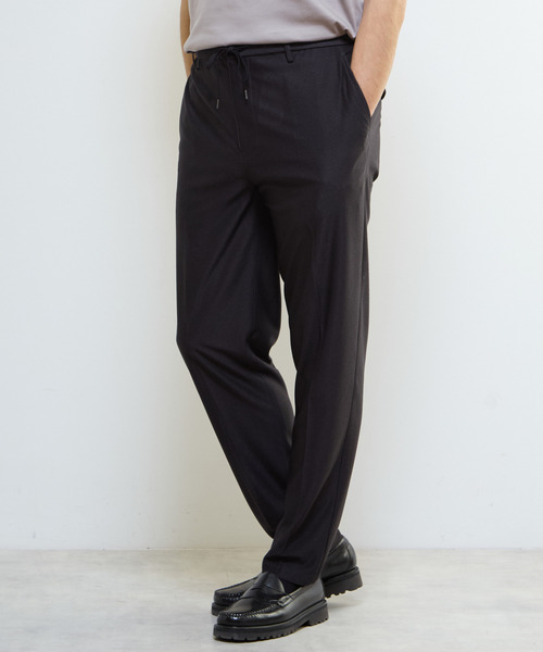 MEN'S MELROSE(メンズメルローズ)の「トラベストジャージイージーパンツ(セットアップ可)(スラックス・メンズ・ブラック/ブラウン/グレー・3/2/4)」の20枚目の写真