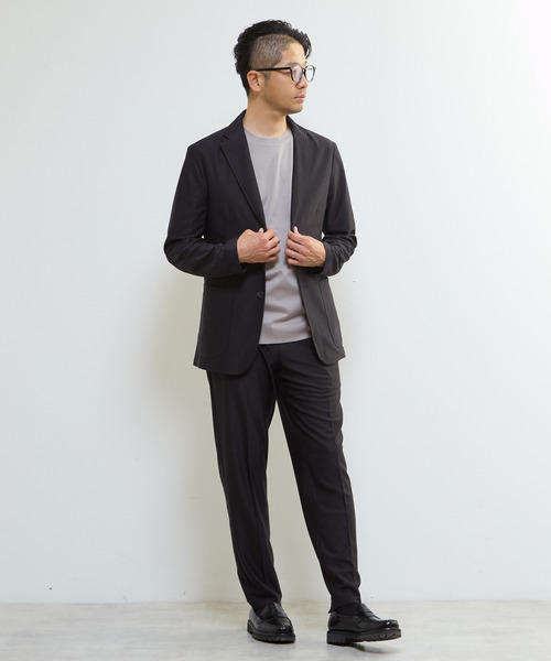 MEN'S MELROSE(メンズメルローズ)の「トラベストジャージイージーパンツ(セットアップ可)(スラックス・メンズ・ブラック/ブラウン/グレー・3/2/4)」の22枚目の写真
