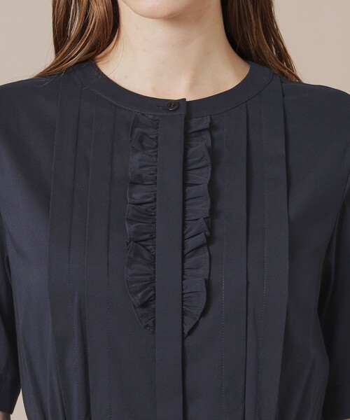 MACKINTOSH LONDON（マッキントッシュ ロンドン）の「【eclat5月号掲載】コットンナイロンストレッチワンピース（ワンピース・レディース・ネイビー/ベージュ系その他5・40/38）」の10枚目の写真