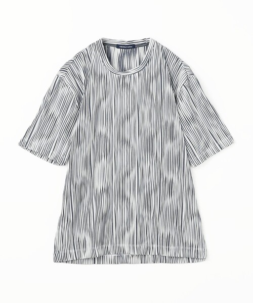 NICOLE selection(ニコルセレクション)の「ウェーブタックジャカードクルーネックカットソー(Tシャツ/カットソー・メンズ・ネイビー/ブラック/ホワイト/グレー/ブルー・M/L/XL)」の21枚目の写真