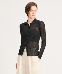 ESTNATION（エストネーション）の「ESTNATION / テンセルシルクポロカーディガン（カーディガン/ボレロ）」