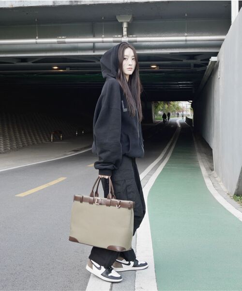 NONOVERSTIC(ノンオーバースティック)の「Khaki Field Bag (XL)(トートバッグ・レディース・その他・FREE)」の6枚目の写真
