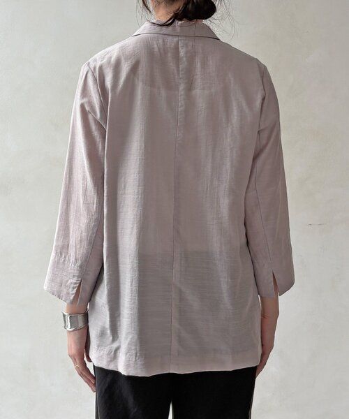 DouDou(ドゥドゥ)の「【WEB限定】シアースラブジャケット(テーラードジャケット・レディース・イエロー/ブラック/グレイッシュベージュ・FREE)」の20枚目の写真