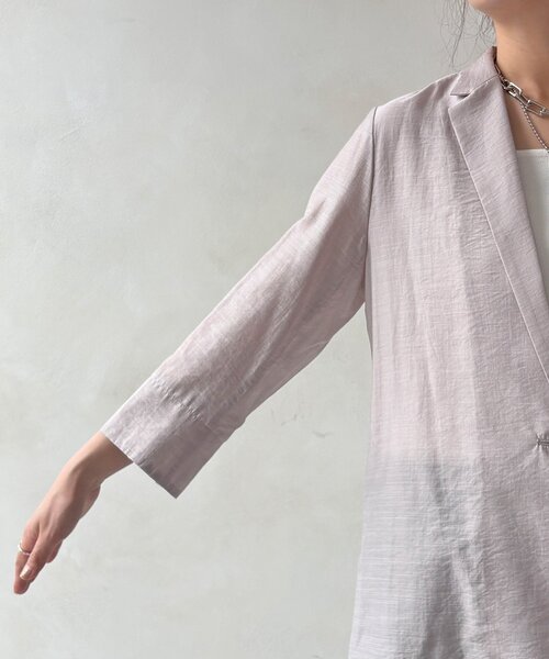 DouDou(ドゥドゥ)の「【WEB限定】シアースラブジャケット(テーラードジャケット・レディース・イエロー/ブラック/グレイッシュベージュ・FREE)」の17枚目の写真
